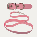Ensemble Collier et Laisse Corail